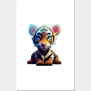 Cute Baby Tiger Posters and Art